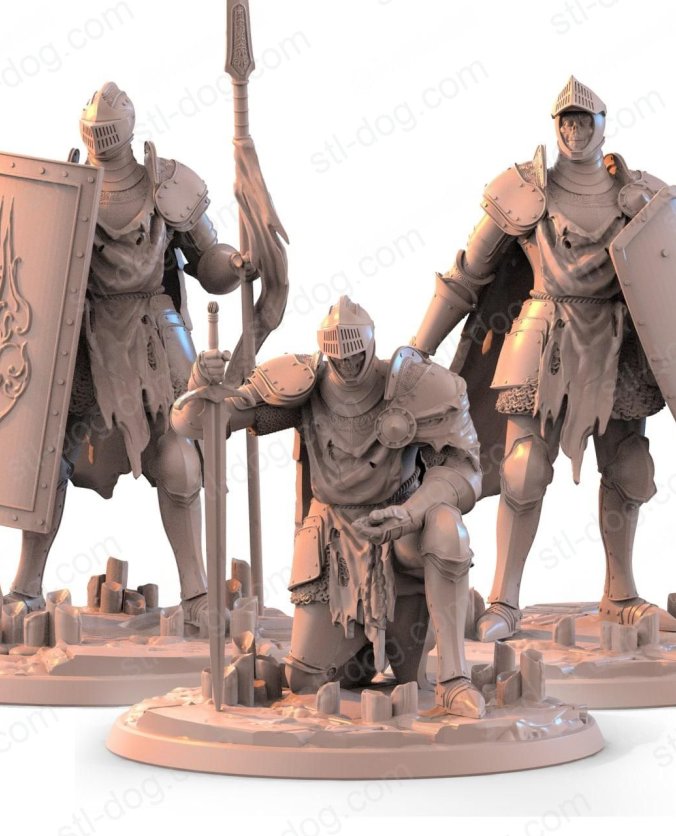 黑暗之魂(Dark Souls)洛斯里克骑士(Lothric Knights) 3D打印图纸